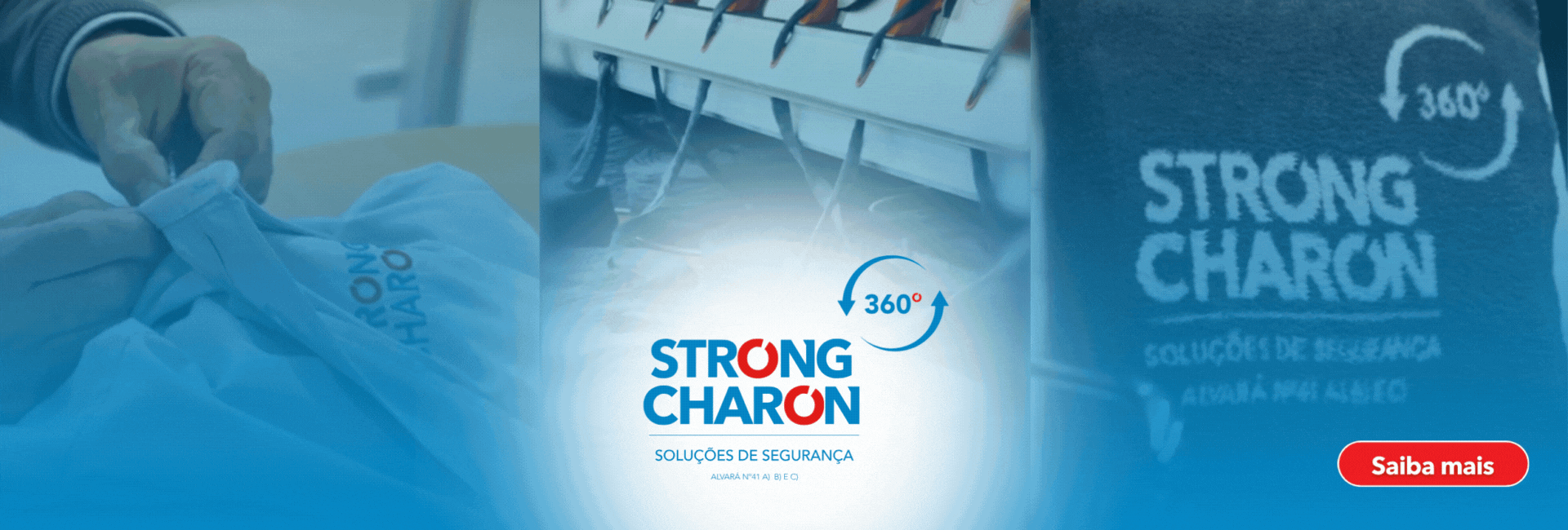 STC AlarmWatch - Banner site com o texto "Na segurança, todos os segundos contam"